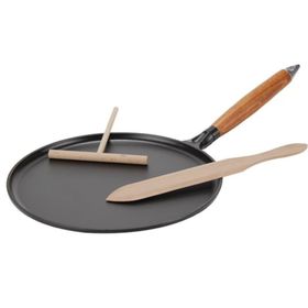 Staub 405095250 28 cm Döküm Krep Tavası siyah