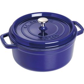 Staub 405102830 Lacivert 24 cm Yuvarlak Döküm Tencere