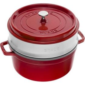 Staub 405106010 Buharda Pişirmeli 26 cm Kiraz Döküm Tencere