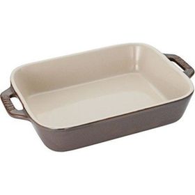 Staub 405118660 20x16 cm Antik Gri Seramik Fırın Kabı