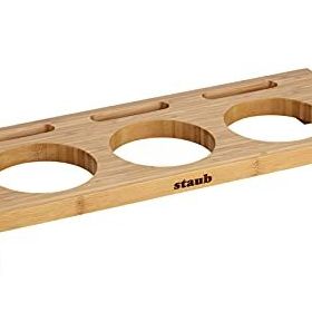 Staub Ahşap 3lü Mini Tencere Standı