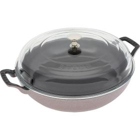 Staub B 1024286 Cam Kapaklı 30 cm Kiraz Çiçeği Sote Tenceresi