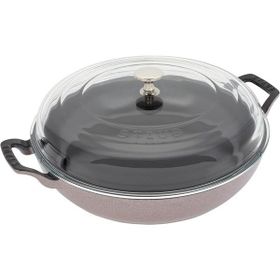 Staub B 1024286 Cam Kapaklı 30 cm Kiraz Çiçeği Sote Tenceresi