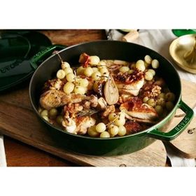 Staub Chistera Yağmur Efektli 24 cm Döküm Tencere
