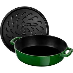 Staub Chistera Yağmur Efektli Kapaklı 24 cm Döküm Tencere