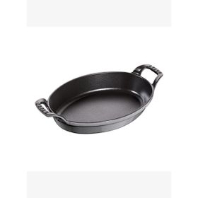 Staub Döküm 24 cm Graft Gri Oval Sahan