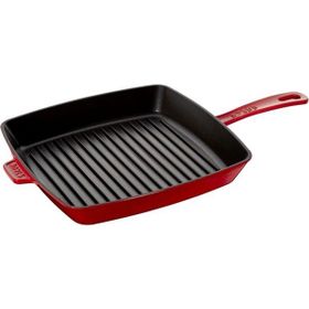 Staub Kırmızı 30x30 cm Döküm Izgara Tava