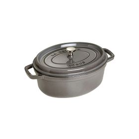Staub La Cocotte Oval 3.2 lt Grafit Gri Döküm Tencere