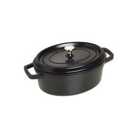 Staub La Cocotte Oval 3.2 lt Siyah Döküm Tencere