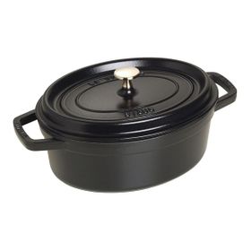 Staub La Cocotte Oval 3.2 lt Siyah Döküm Tencere
