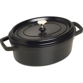 Staub La Cocotte Oval 3.2 lt Siyah Döküm Tencere