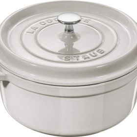 Staub La Cocotte Yuvarlak 20 cm Trüf Beyaz Döküm Tencere