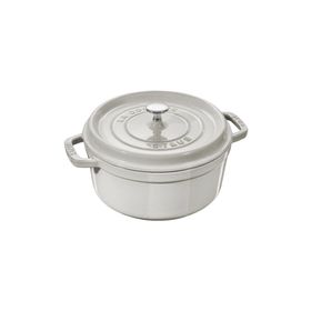 Staub La Cocotte Yuvarlak 20 cm Trüf Beyaz Döküm Tencere