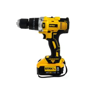 Staxx Power Germany 36 V 8 Ah Çift Metal Şanzuman Çift Samsung Akülü 24 Parça Darbeli Şarjlı Matkap