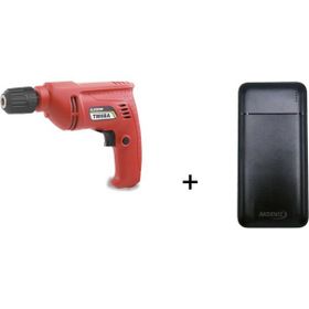 Stayer TM6BA Kırmızı 400 W 6 mm Darbesiz Matkap + S125Q Akdeniz Taşınabilir Şarj Cihazı