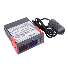 STC STC-3028 Isı ve Nem Termostatı Çift Ekran 220V Termometre