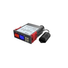 STC STC-3028 Isı ve Nem Termostatı Çift Ekran 220V Termometre