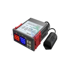 STC STC-3028 Isı ve Nem Termostatı Çift Ekran 220V Termometre