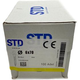 STD 6.0x70 100 Adet Sunta Vidası