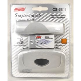 Std CS-5811 No:10 Siyah Zımba ve Delgeç Seti