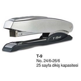 Std No 24-6 Gümüş T-9 Premium Zımba Makinesi