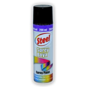 Steel 200 ml Siyah Sprey Boya