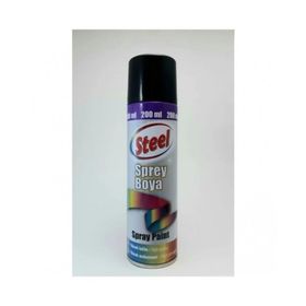 Steel 200 ml Siyah Sprey Boya