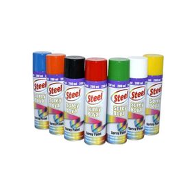 Steel 200 ml Siyah Sprey Boya