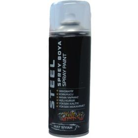 Steel Mat Siyah 400 ml Sprey Boya