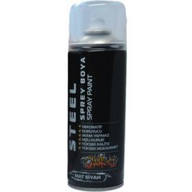 Steel Mat Siyah 400 ml Sprey Boya