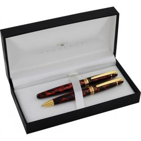 Steelpen 0026-DT Planet Kahve Dolma-Tükenmez Kalem Seti
