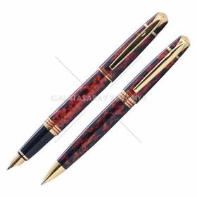 Steelpen 0026-DT Planet Kahve Dolma-Tükenmez Kalem Seti