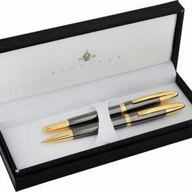 Steelpen 181 Venüs Titanyum Altın Dolma-Tükenmez Kalem Seti