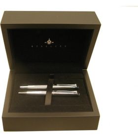 Steelpen 2501 Giza Siyah Krom Dolma-Tükenmez Kalem Seti