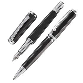 Steelpen 2501 Giza Siyah Krom Dolma-Tükenmez Kalem Seti