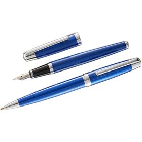 Steelpen 262 Mavi Krom Dolma-Tükenmez Kalem Seti