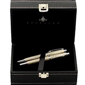 Steelpen 2723 World Serisi Mat Bej Renk Dolma Kalem ve Tükenmez Kalem Seti