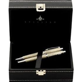 Steelpen 2723 World Serisi Mat Bej Renk Dolma Kalem ve Tükenmez Kalem Seti