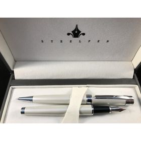 Steelpen 287 Capital Beyaz Dolma-Tükenmez Kalem Seti