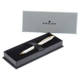 SteelPen 430-4 Beyaz Fonksiyonlu 2 Versatil Diplomat 0.7 mm Tükenmez Kalem