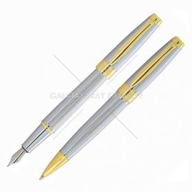Steelpen 7284 Santana Altın Dolma-Tükenmez Kalem Seti