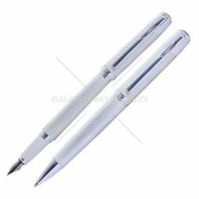 Steelpen 800-23 Serra Gümüş Dolma-Tükenmez Kalem Seti