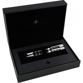 Steelpen 800-41 Serra Siyah Dolma-Tükenmez Kalem Seti