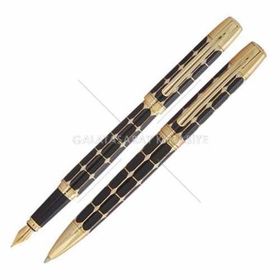 Steelpen 800-41 Serra Siyah Dolma-Tükenmez Kalem Seti