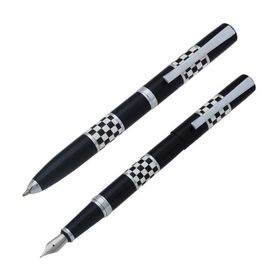 Steelpen 8601 Force Siyah-Beyaz Dolma-Tükenmez Kalem Seti