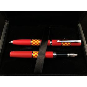 Steelpen 8602 Lake Kırmızı Dolma-Tükenmez Kalem Seti
