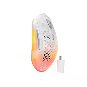 SteelSeries Aerox 3 Wireless Gen 2 Ghost RGB Şarjlı Kablosuz Gaming Mouse