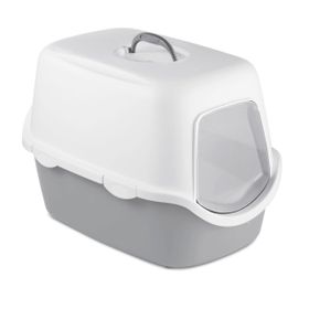 Stefanplast Cathy 56x40x40 cm Beyaz Gri Kedi Tuvaleti
