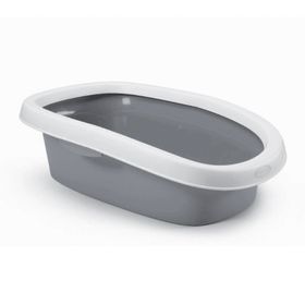 Stefanplast Sprint Beyaz Gri 31x43x14 cm Açık Kedi Tuvaleti