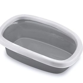 Stefanplast Sprint Beyaz Gri 31x43x14 cm Açık Kedi Tuvaleti